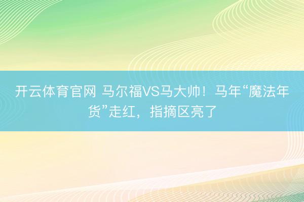 开云体育官网 马尔福VS马大帅！马年“魔法年货”走红，指摘区亮了