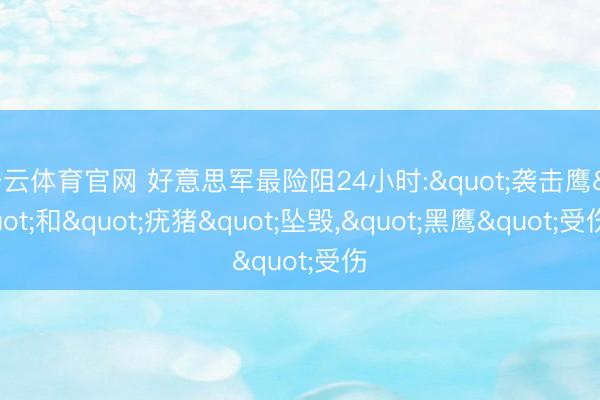 开云体育官网 好意思军最险阻24小时:"袭击鹰"和"疣猪"坠毁，"黑鹰"受伤