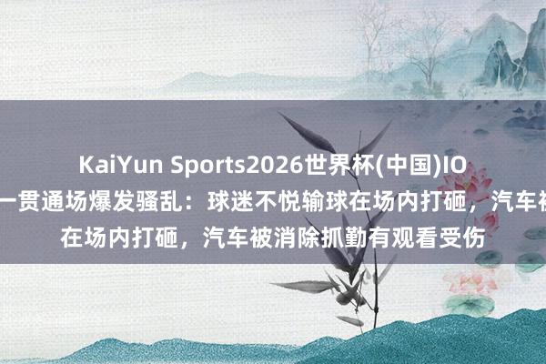 KaiYun Sports2026世界杯(中国)IOS/安卓官方下载 印尼一贯通场爆发骚乱：球迷不悦输球在场内打砸，汽车被消除抓勤有观看受伤