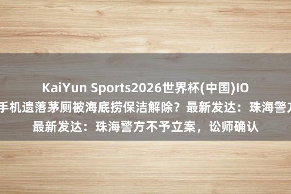 KaiYun Sports2026世界杯(中国)IOS/安卓官方下载 主顾手机遗落茅厕被海底捞保洁解除？最新发达：珠海警方不予立案，讼师确认