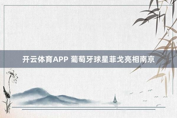 开云体育APP 葡萄牙球星菲戈亮相南京