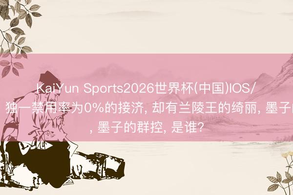 KaiYun Sports2026世界杯(中国)IOS/安卓官方下载 独一禁用率为0%的接济, 却有兰陵王的绮丽, 墨子的群控, 是谁?