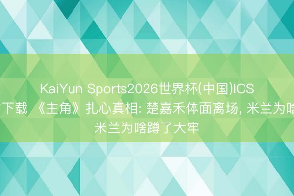 KaiYun Sports2026世界杯(中国)IOS/安卓官方下载 《主角》扎心真相: 楚嘉禾体面离场， 米兰为啥蹲了大牢
