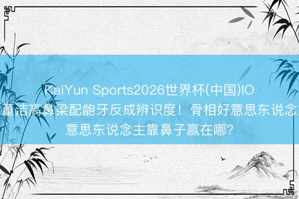 KaiYun Sports2026世界杯(中国)IOS/安卓官方下载 董洁高鼻梁配龅牙反成辨识度！骨相好意思东说念主靠鼻子赢在哪？