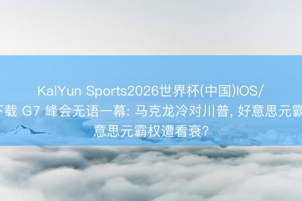 KaiYun Sports2026世界杯(中国)IOS/安卓官方下载 G7 峰会无语一幕: 马克龙冷对川普, 好意思元霸权遭看衰?